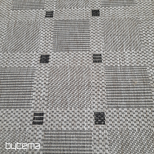 Tapis bouclé FLOORLUX 20079/04 pois argent-noir