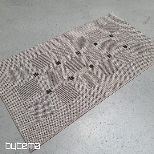 Tapis bouclé FLOORLUX 20079/04 pois argent-noir