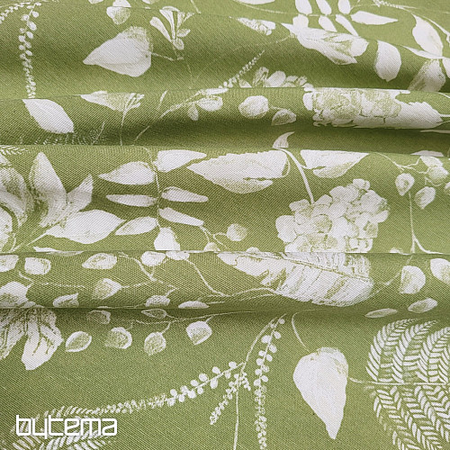 Tissu décoratif AMY FLOR vert