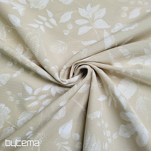 Tissu décoratif AMY FLOR beige