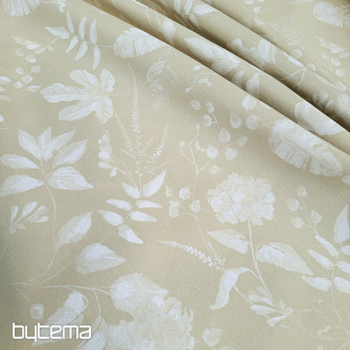 Tissu décoratif AMY FLOR beige