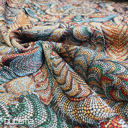 Tissu tapisserie FARADAY NOIR