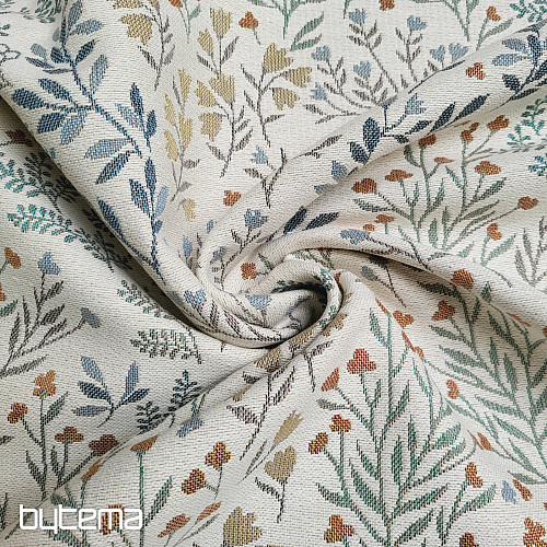 Tissu tapisserie GLADIS FLOR coloré