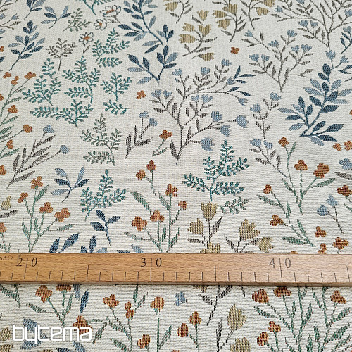 Tissu tapisserie GLADIS FLOR coloré