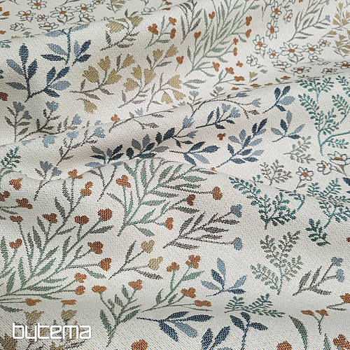 Tissu tapisserie GLADIS FLOR coloré