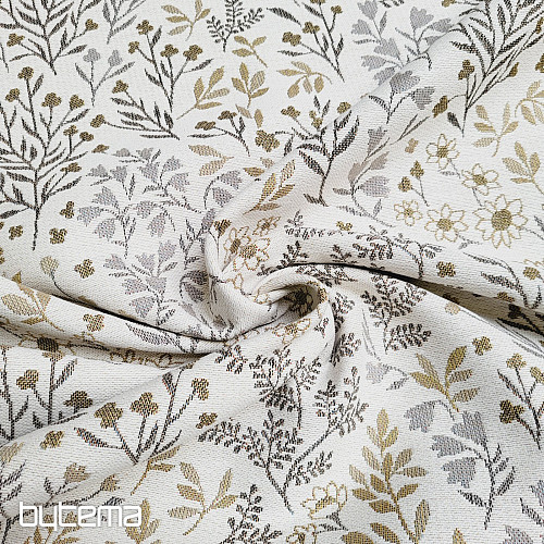 Tissu tapisserie GLADIS FLOR beige