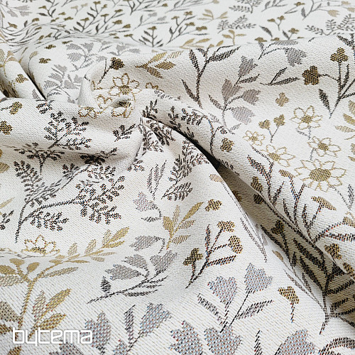 Tissu tapisserie GLADIS FLOR beige