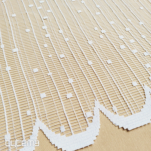 Rideau pour vitrail V 022 blanc