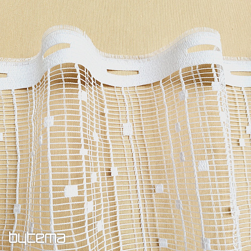Rideau pour vitrail V 022 blanc