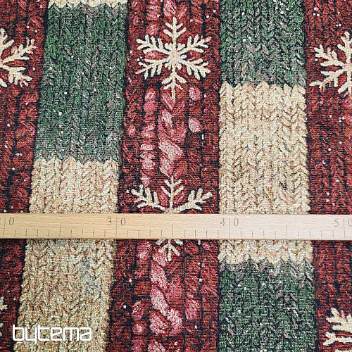 Tissu tapisserie TRICOT DE NOËL