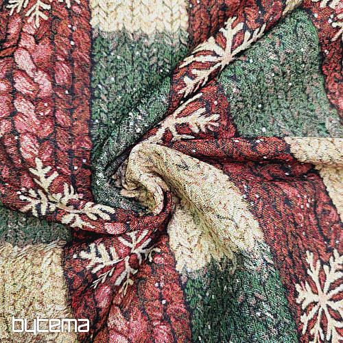 Tissu tapisserie TRICOT DE NOËL