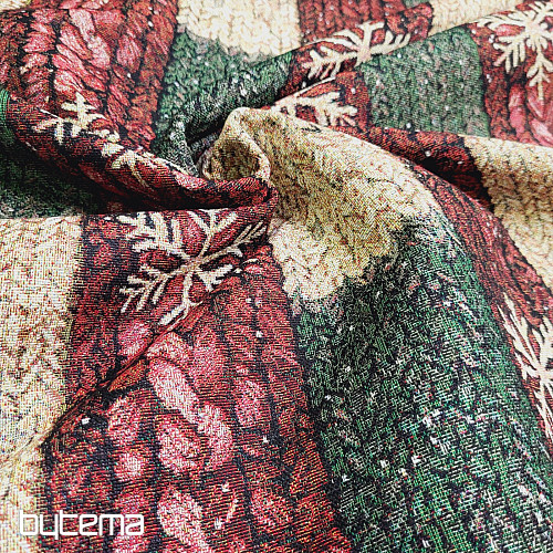 Tissu tapisserie TRICOT DE NOËL