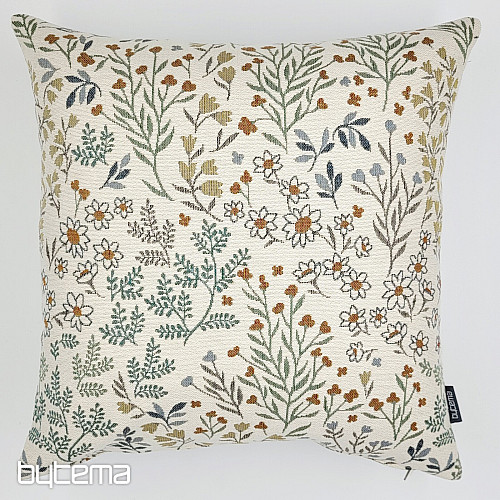 Taie d&#39;oreiller tapisserie GLADIS FLOR bleu