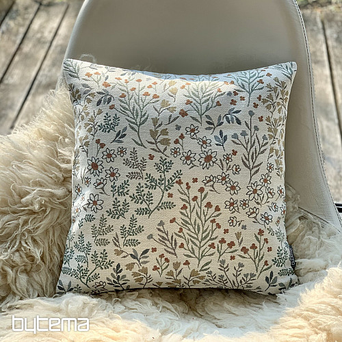 Taie d&#39;oreiller tapisserie GLADIS FLOR bleu