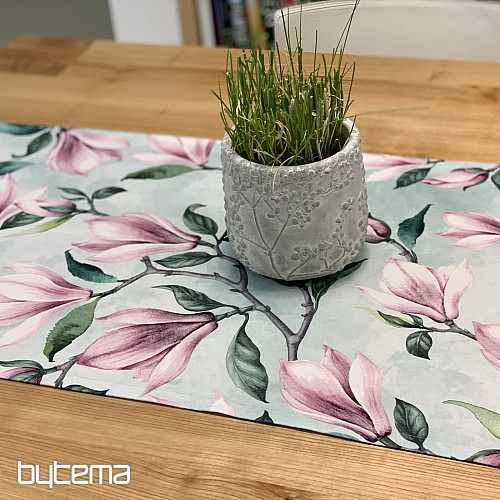 Foulard décoratif MAGNOLIE vert