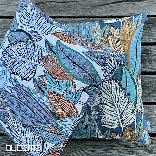 Taie d'oreiller tapisserie SAFIA BLEU