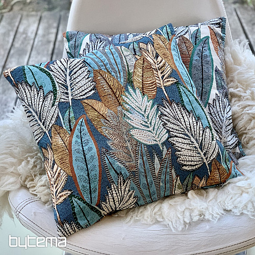 Taie d'oreiller tapisserie SAFIA BLEU