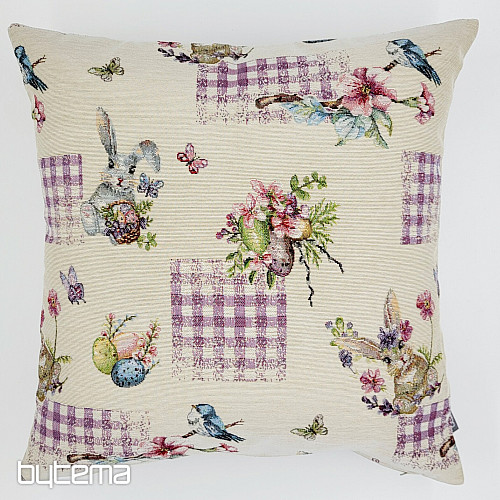 Housse de tapisserie de Pâques LAPIN LILA