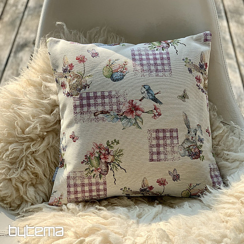 Housse de tapisserie de Pâques LAPIN LILA