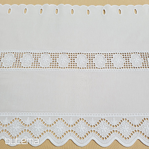 Rideau en vitrail V 291 blanc