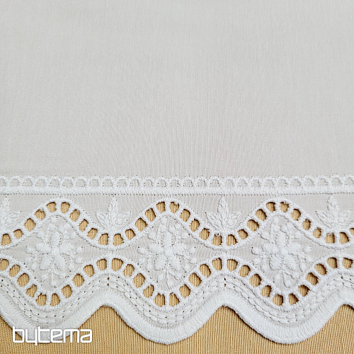 Rideau en vitrail V 291 blanc