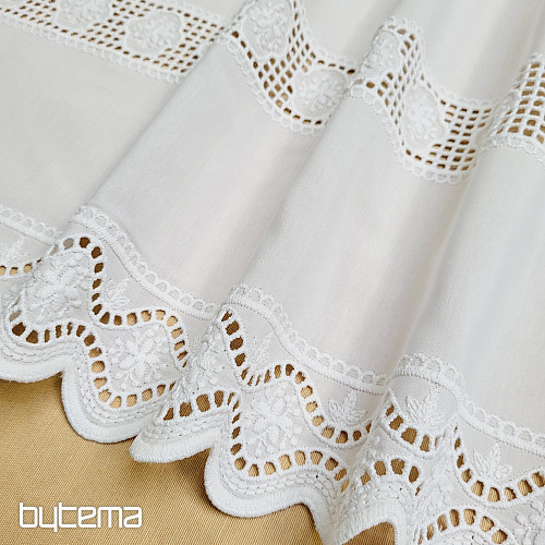 Rideau en vitrail V 291 blanc