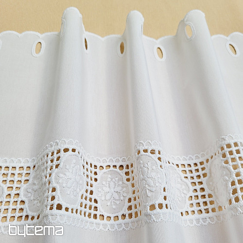 Rideau en vitrail V 291 blanc