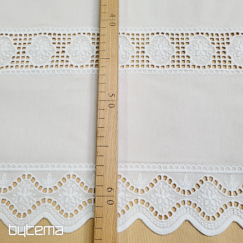 Rideau en vitrail V 291 blanc