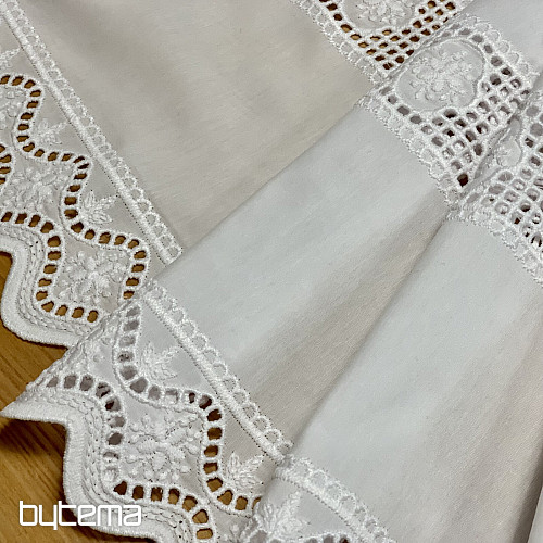 Rideau en vitrail V 291 blanc