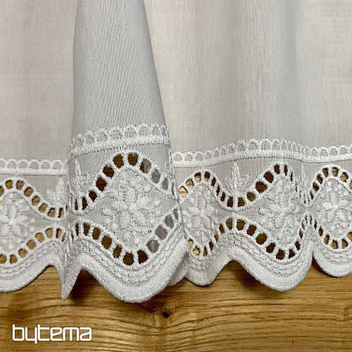 Rideau en vitrail V 291 blanc