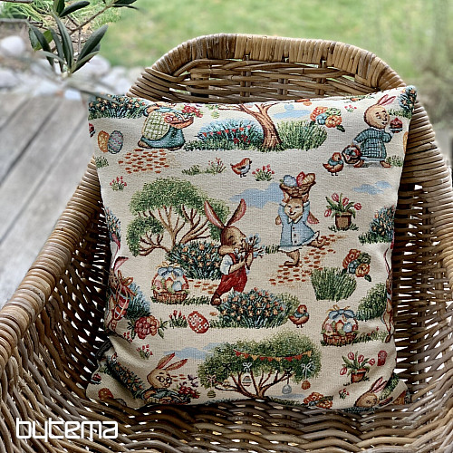 Housse de tapisserie de Pâques LAPIN DANS LE PARC