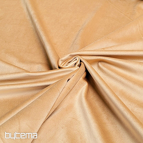 Tissu décoratif design monochrome luxueux GERSTER 77042/0920 NOISETTE