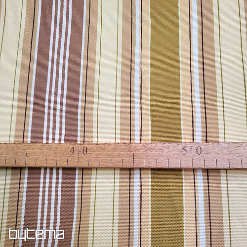 Tissu décoratif LIRIO - rayures marron