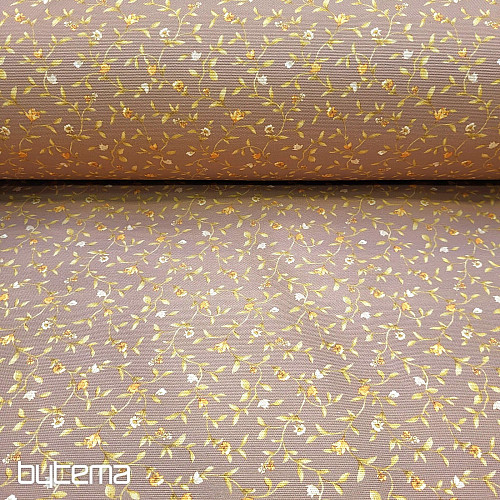 Tissu décoratif MILFLORES marron
