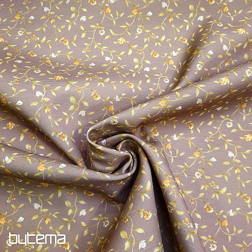 Tissu décoratif MILFLORES marron