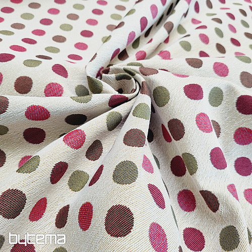 Tissu tapisserie à POIS