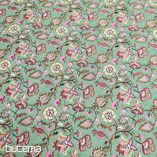 Tissu tapisserie MALVARROSA VERT