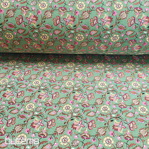 Tissu tapisserie MALVARROSA VERT