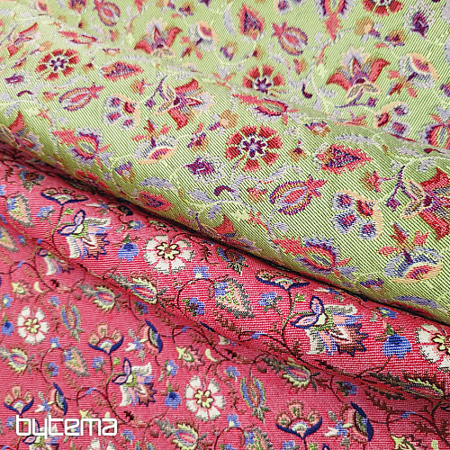Tissu tapisserie MALVARROSA ROUGE