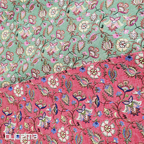 Tissu tapisserie MALVARROSA ROUGE