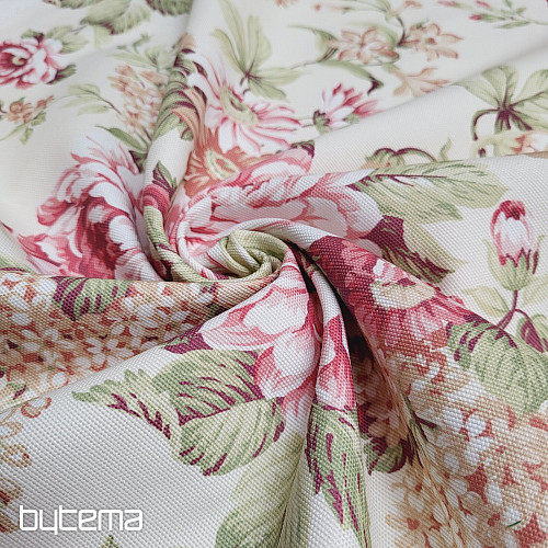Tissu décoratif DOMINA GRANDE FLEUR