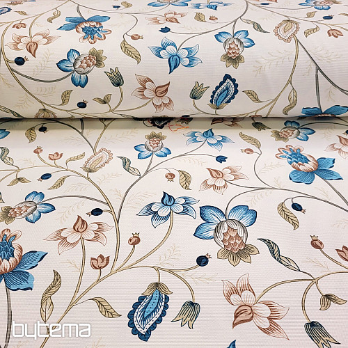 Tissu décoratif DAKOTA BLUE SMALL FLOWERS
