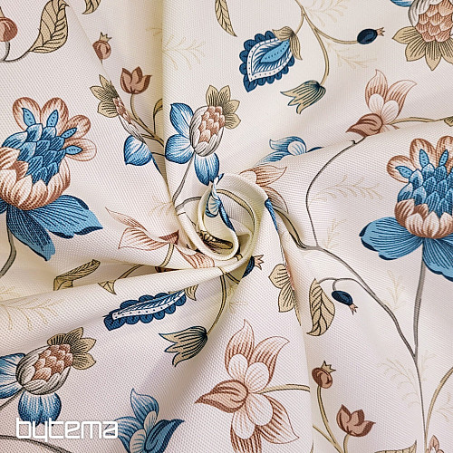 Tissu décoratif DAKOTA BLUE SMALL FLOWERS