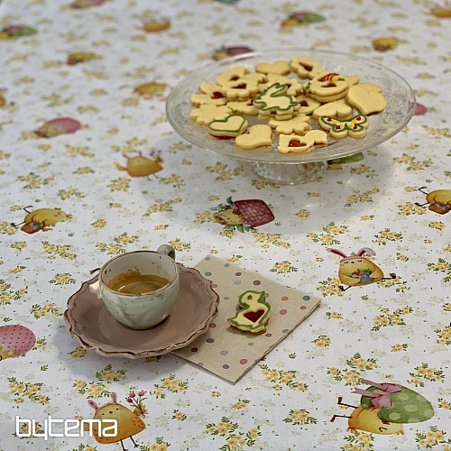 Nappe de Pâques POULETS ET ŒUFS