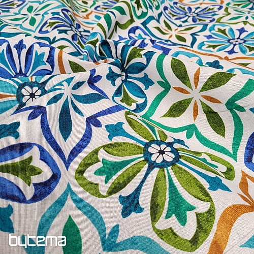 Tissu décoratif JONELA TURQUOISE