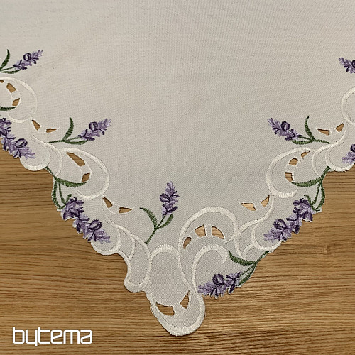 Nappe brodée LAVANDE