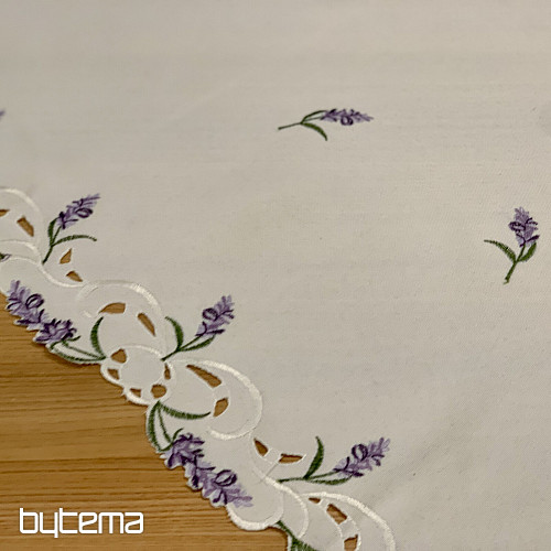 Nappe brodée LAVANDE