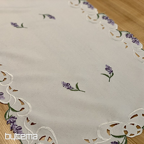 Nappe brodée LAVANDE