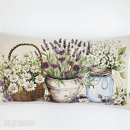 Coussin tapisserie LA BEAUTÉ DANS LE PANIER