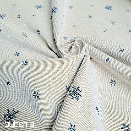 Tissu tapisserie SOFT FLAKE BLUE